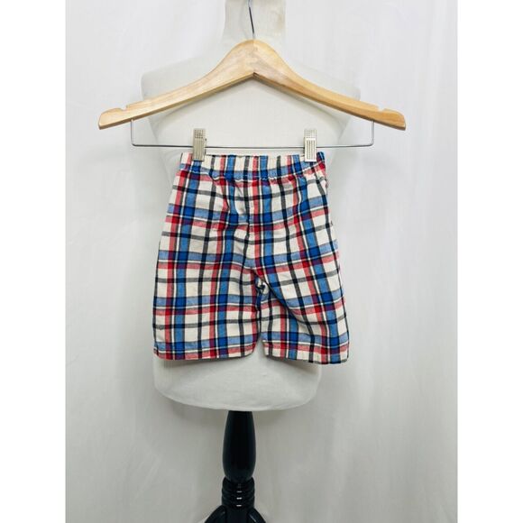 Disney Boy’s Shorts Multicolor Plaid Mickey Mouse Infant Size 24 Month's - Picture 3 of 6